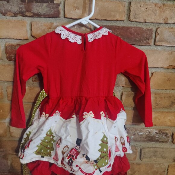 Toddler Girls Gorgeous Christmas Dress 4T - Picture 2 of 2